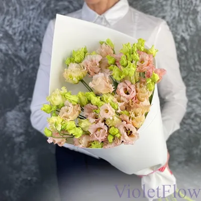 Букет цветов 7 эустом Шампань 💐 заказать в Москве с доставкой по цене 4  790 ₽ | Флористическое кафе VioletFlowers 🌷
