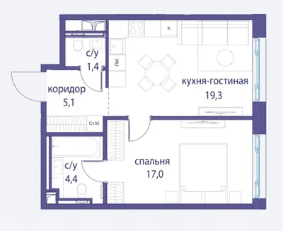 Евродвушка: плюсы, минусы, планировки, советы по дизайну