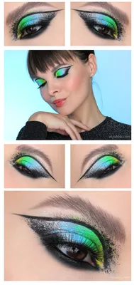 Творческий фантастический макияж используя красочные краски на модели  Стоковое Фото - изображение насчитывающей косметики, женщина: 153549248