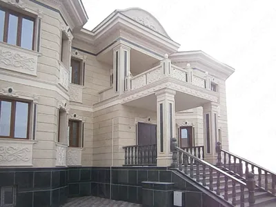 Фасадные работы в Ташкенте | Травертин, Короед, Минералка