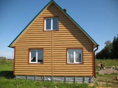 Облицовка фасада дома — комбинируем Кирпич и Дерево. | Пикабу