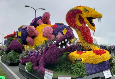 Самый крупный в мире парад цветов в Голландии посвятили Ван Гогу -  Путешествуем вместе | Flower festival, Flower sculptures, Amazing flowers
