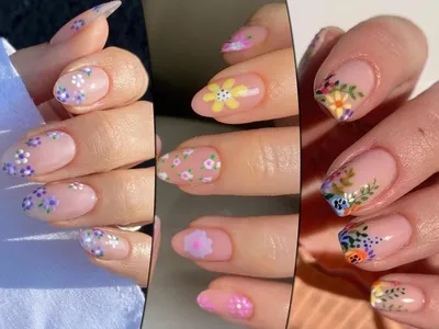 Цветы Накладные ногти Френч-пресс на ногтях Маникюр Типсы для женщин –  лучшие товары в онлайн-магазине Джум Гик