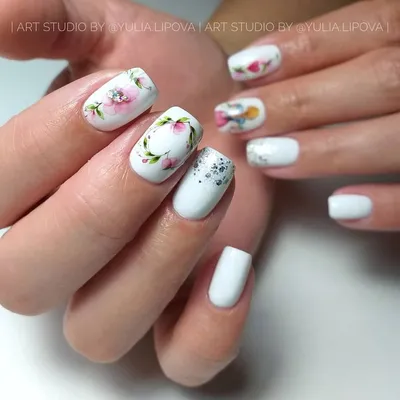 LAK_NAILS Наклейки для ногтей слайдеры цветы