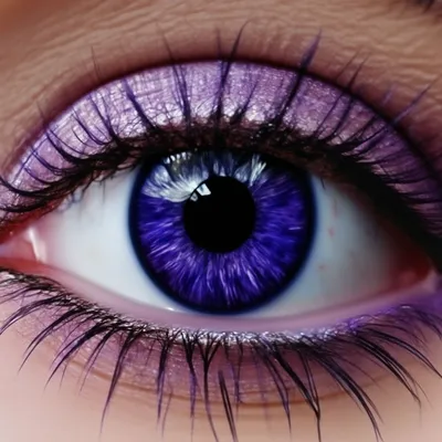 Глаза цвета индиго, яркий фиолетовый…» — создано в Шедевруме