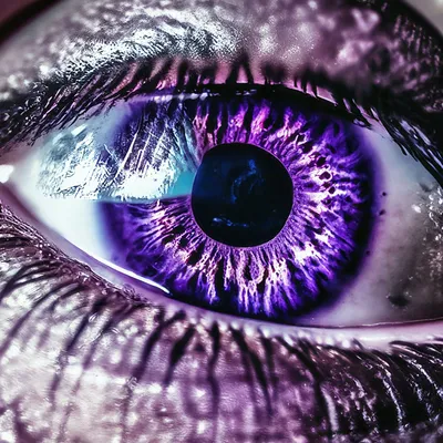 Фиолетовые глаза» — создано в Шедевруме
