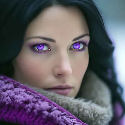Фиолетовые глаза или фиолетовый цвет глаз
