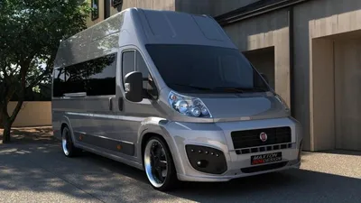 Купить FI-DU-3-F1 Бампер передний от Maxton Design для Fiat Ducato III с  ходовыми LED огнями в наличии