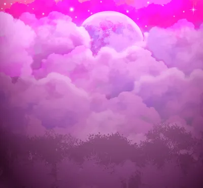 фиолетовое небо наполнено красивым фиолетовым небом, уличное дерево,  облако, ночь фон картинки и Фото для бесплатной загрузки