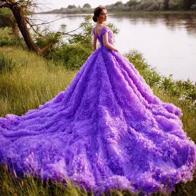 Фиолетовые платья на свадьбу для подружек невесты купить в Москве – Цена в  интернет-магазине PrincessDress