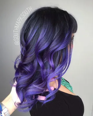 Окрашивания волос в фиолетовый цвет самостоятельно, фото до и после,  осветление и тонирование
