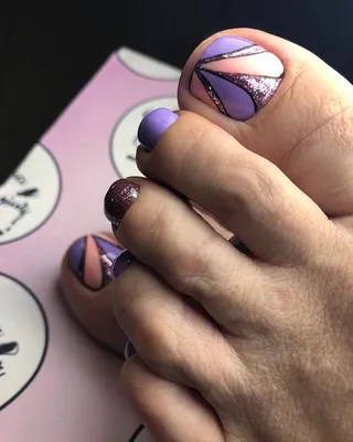 Шестигранники от @nail_boutique_vld Monami purple #педикюр #педикюрдизайн  #дизайнногтей #дизайн #идеяпедикюра #педикюрвладикавказ… | Instagram