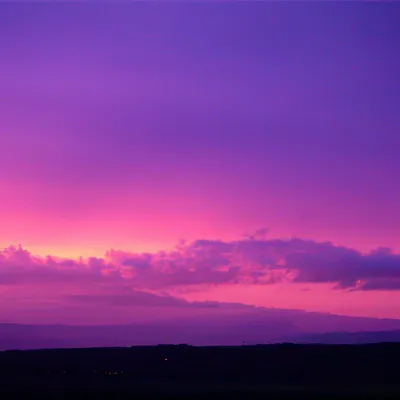 Фиолетовый закат» — создано в Шедевруме