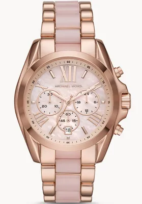 Купить Часы Наручные Женские Розовые Michael Kors Bradshaw MK6830 - Женские  часы Michael Kors Оригинал