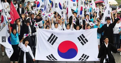 развевающийся флаг южной кореи PNG , юг, Корея, флаг PNG картинки и пнг PSD  рисунок для бесплатной загрузки