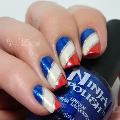 Флаг США среднего размера, шаблон с нажимными ногтями, блестящие  разноцветные стильные искусственные ногти, искусственные ногти для  домашнего творчества с вкладками | AliExpress