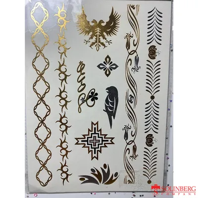 Флеш тату (Metallic Flash Tattoo) Ps-15 (21*15)