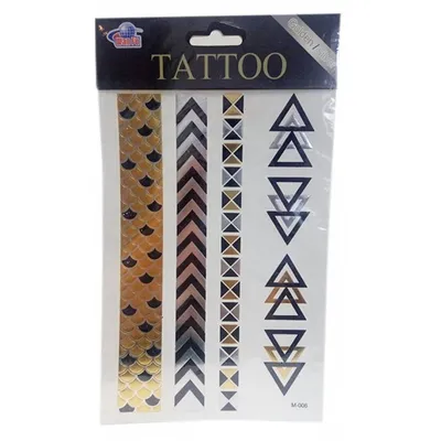 Флеш тату для волос и тела (Flash tattoo) № YH-002 (15*21 см) купить в  Омске за 100 руб.