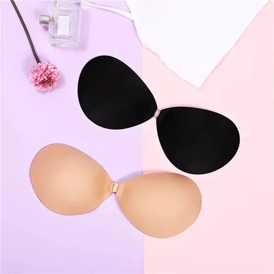 Buy AFFECO Sexy Wireless Push Up Invisible Bras Women Adhesive Fly Bra (Dot  Beige B) at Amazon.in
