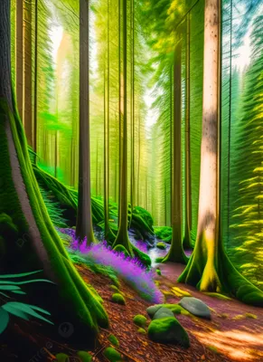 фон леса. вид на лес. стоковое изображение. изображение насчитывающей весна  - 217635609