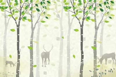 Абстрактный размытый фон боке летнего леса Stock-Foto | Adobe Stock