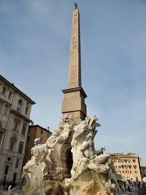 Фонтан четырех рек - Fontana dei Quattro Fiumi - достопримечательности в  Риме