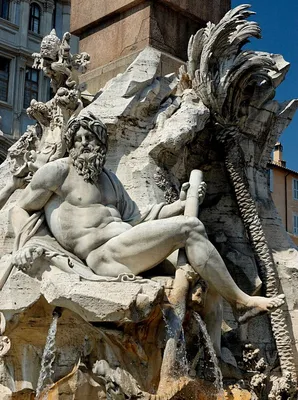 На фонтане Четырёх рек в Риме есть что посмотреть и... поискать. | Рим и  Ватикан - личный опыт | Дзен