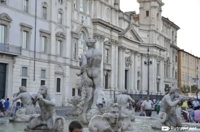 Репродукции Изобразительного Искусства Fontana dei Quattro Fiumi (Фонтан  четырех рек) Ganges, 1651 по Gian Lorenzo Bernini (1598-1680, Italy) |  ArtsDot.com