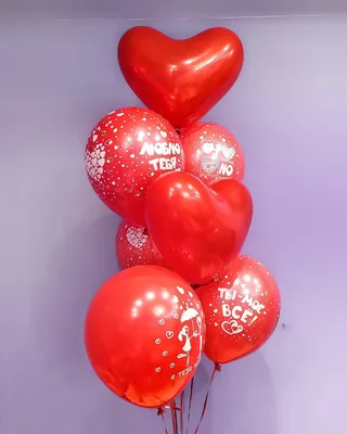 Фонтан из 5 шаров с конфетти