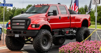 GHOST SHIP Ford F-650 Riding On 54\"s 4x4 | Ford Daily Trucks