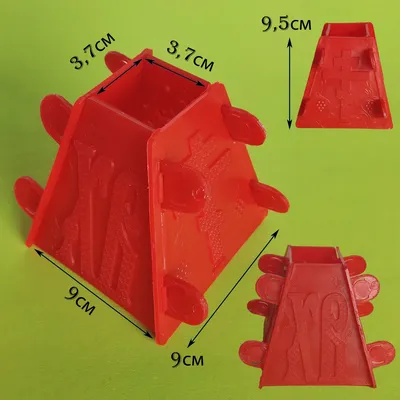 Бумажная форма для куличей \"Пасха Красная\" 60х45 мм, 60 гр