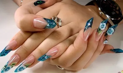 Стилет в маникюре: особенности техники (+много фото и дизайнов) | CITY  NAILS: о красоте ДО КОНЧИКОВ НОГТЕЙ | Дзен