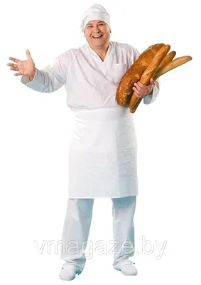 Купить костюм пекаря с длинным рукавом (тк.бязь,145), белый в Москве -  «Факел»