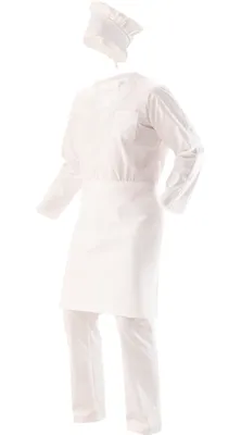 Костюм пекаря хирурга белый хлопок 100 короткий рукав натуральная ткань -  купить с доставкой по выгодным ценам в интернет-магазине OZON (512553338)
