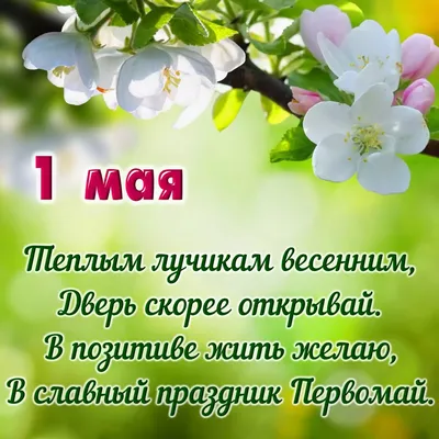 1 мая - праздник весны и труда