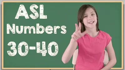 ASL Numbers 30-40 in Sign Language | Learn how to Sign Numbers - YouTube
