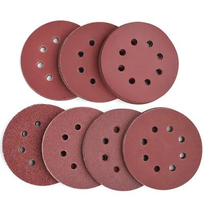 Aiyard 5-Inch 8-Hole Hook and Loop Sanding Discs, 40/80/120/180/240/320/400  Assorted Grits Sandpaper for Random Orbit Sander, 105-Pack - Amazon.com