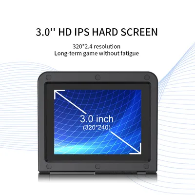 POWKIDDY v90 Black Version 3-Inch IPS Screen Flip Handheld Console Dua –  Powkiddy official store