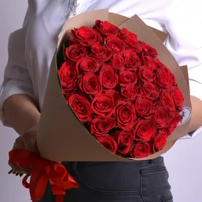 Букет 35 красных роз Mэри Mи, 80 см - заказать и купить цветы с доставкой |  Donpion
