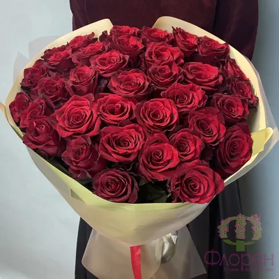 Букет 243 / 35 роз в Самаре: розы российские