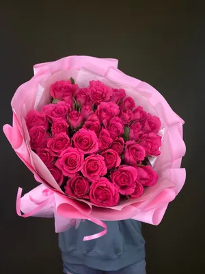 Букет из 35 роз \"Тру лав\" купить в Курске | заказать живые цветы с  доставкой на дом или самовывоз