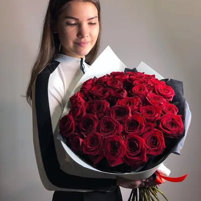 Букет из 35 роз Топ-гир | купить недорого | доставка по Москве и области