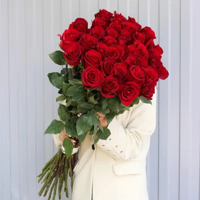 Букет из 35 роз \"Аваланж\" купить в Курске | заказать живые цветы с  доставкой на дом или самовывоз