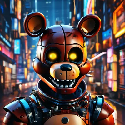 ВТренде Значки 5 ночей с Фредди. ФНАФ. Five Nights at Freddy. Мишка