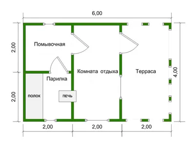 Баня 6х4 из профилированного бруса Ярославль — от 422000 руб.