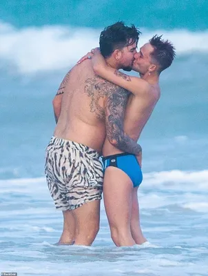 Адам Ламберт целовался со своим парнем на пляже - фото - Новости шоу  бизнеса | Сегодня