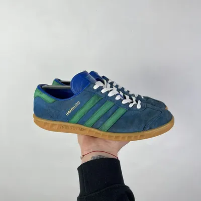 Adidas Originals Hamburg US 8,5 UK 8 Blue Green Sneakers Gum City Series  Suede | eBay