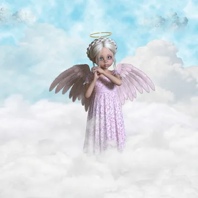 Ангел в небе - 60 фото