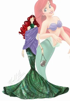 Дизайнерское платье Ариэль | Dessins disney, Art des fans de disney,  Illustration de mode