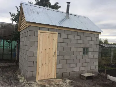 Баня из блоков арболит